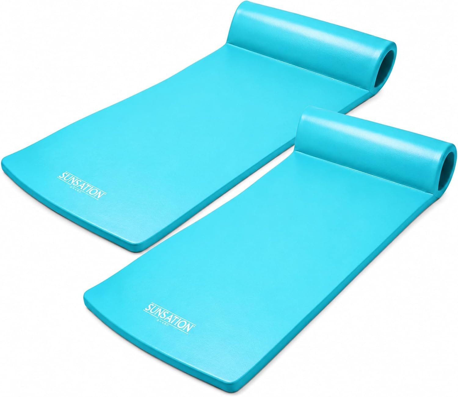TRC Recreation 2-Pack Sunsation 1.75″ Thick Foam Pool Float Lounger, Tropical Te