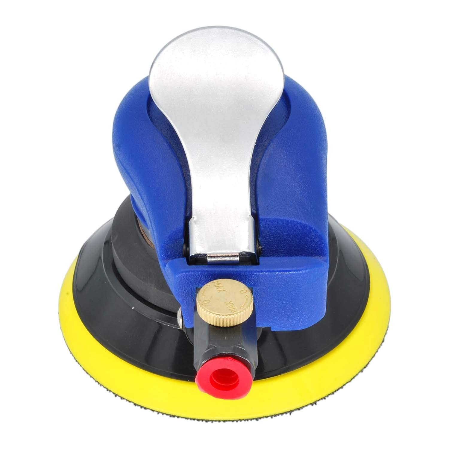 5 Inch Air Random Orbital Sander, Pneumatic Palm Sander tool with 10 Pcs…