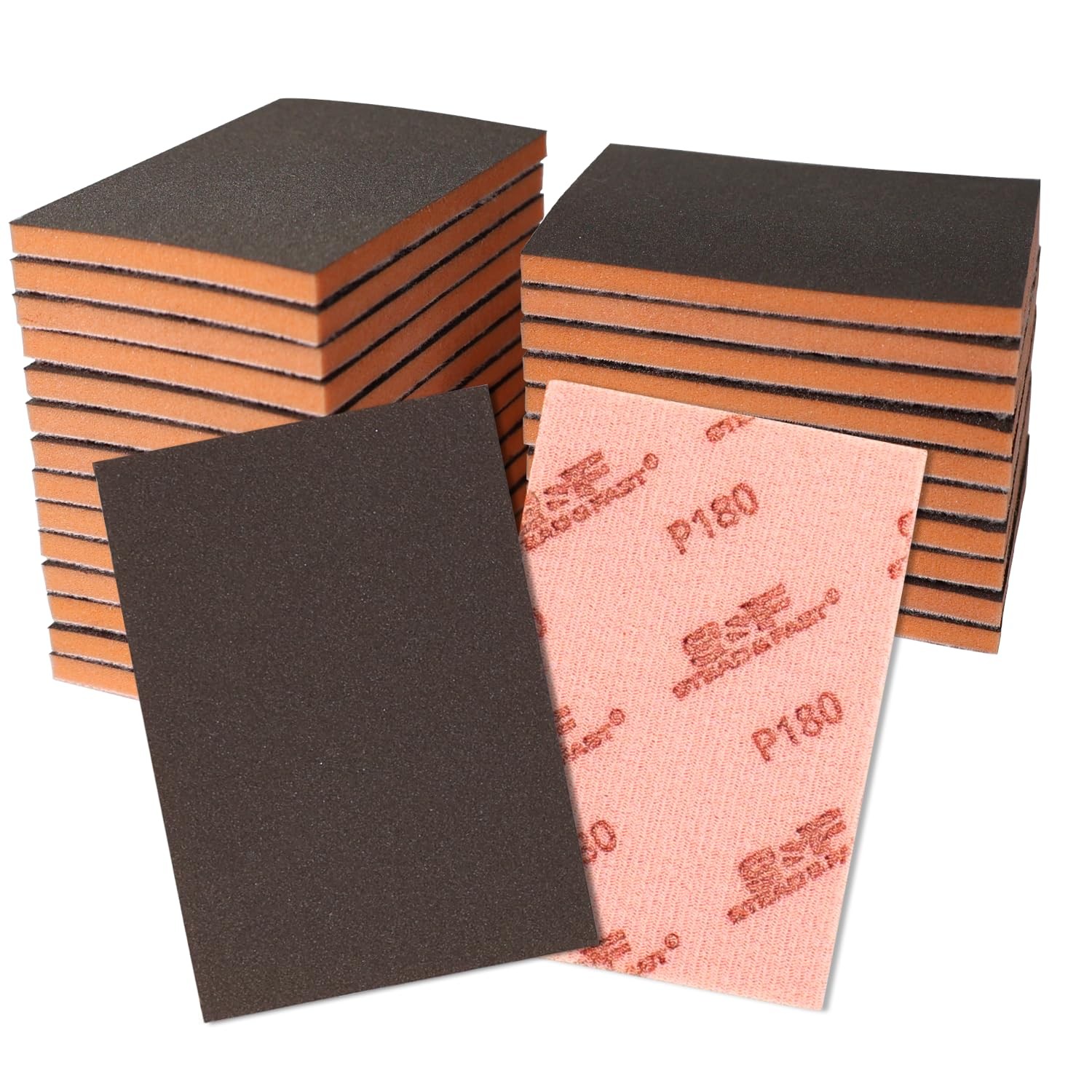 Sanding Sponges 1803000 Grit Foam Pads 2.8×3.9 Inch Hook & Loop 24 PCS