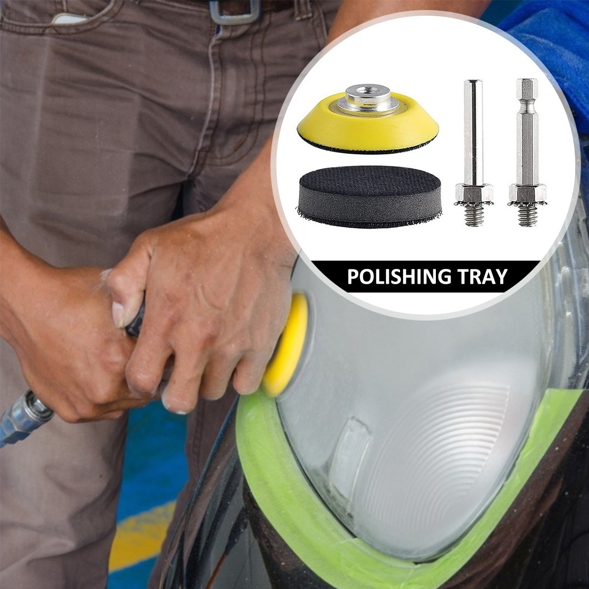 240pcs 2 Inch Sanding Disc Kit, 60-3000 Grit Wet Dry Hook & Loop Sandpaper Pads