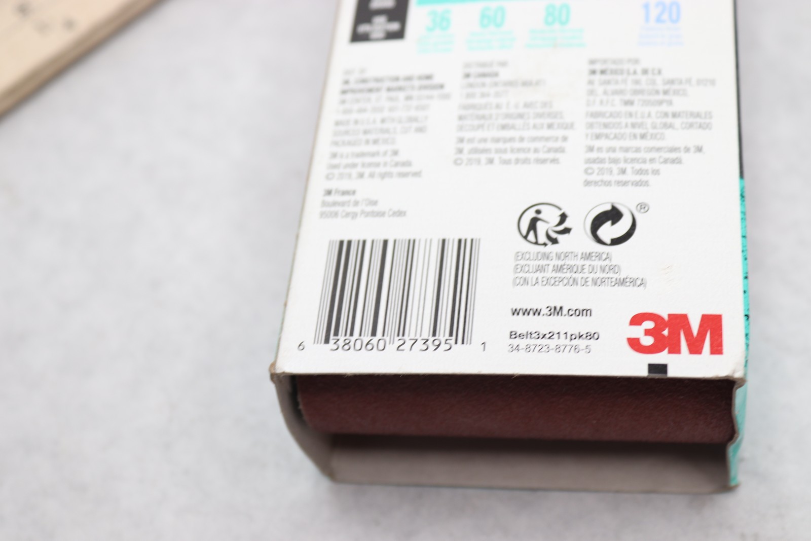 3M Sanding Belt 80 Grit Brown 3″ x 21″ BELT3X211PK80