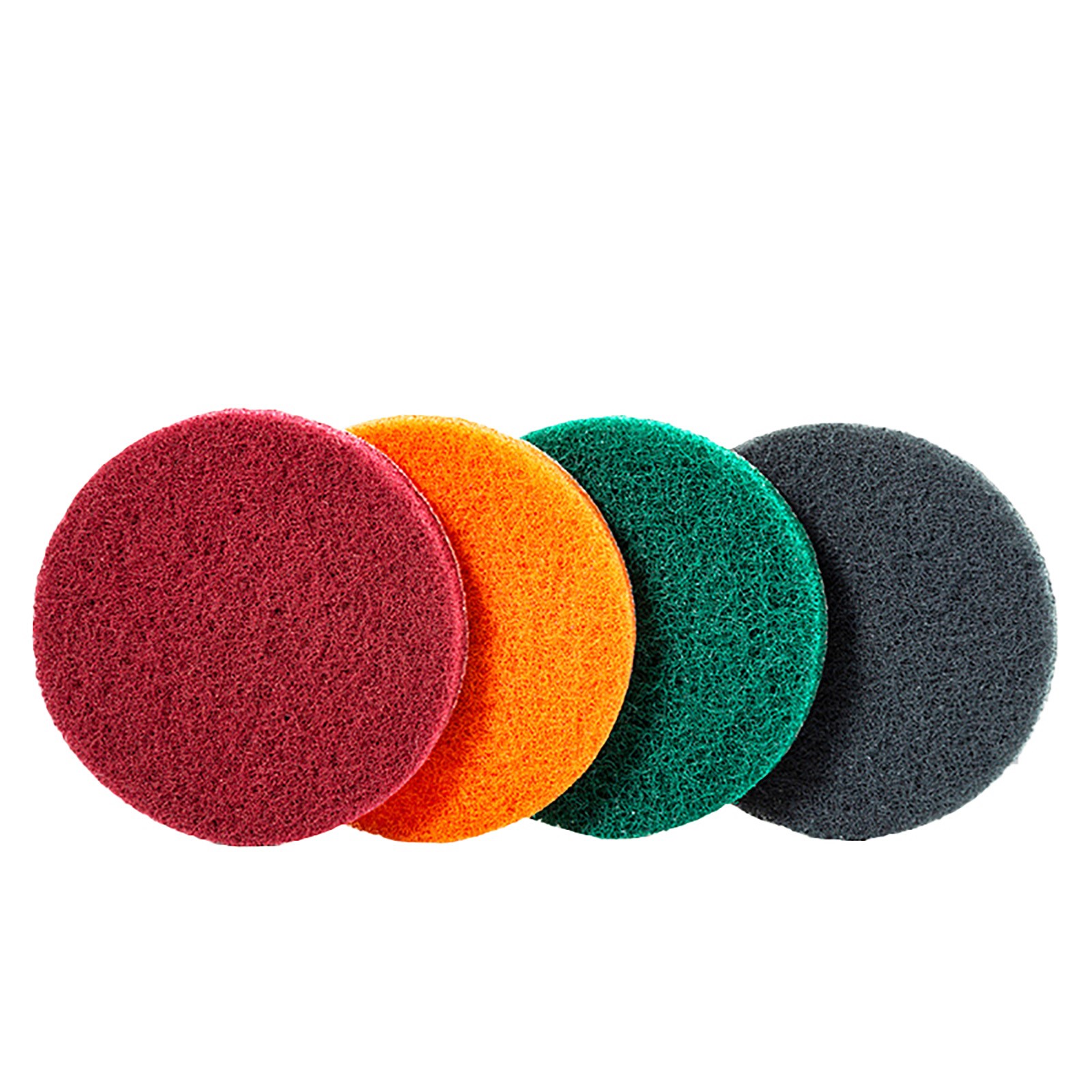 3″~7″ Nylon Fiber Scouring Pads Hook & Loop Abrasive Cleaning Pad 240~3000 Grit