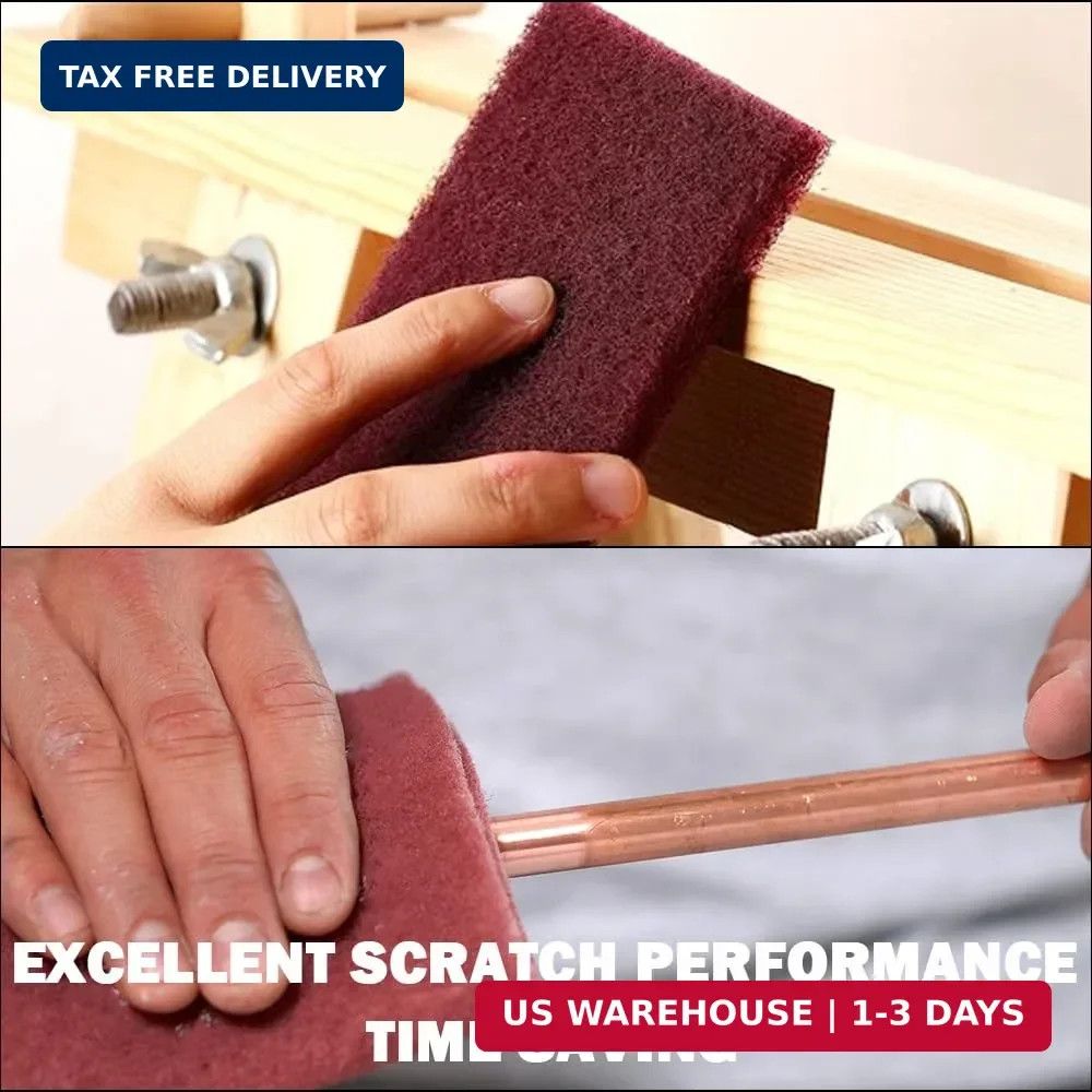 Maroon General Purpose Scuff Pads, Scuffing, Scouring Pad, Sanding, Paint Primer