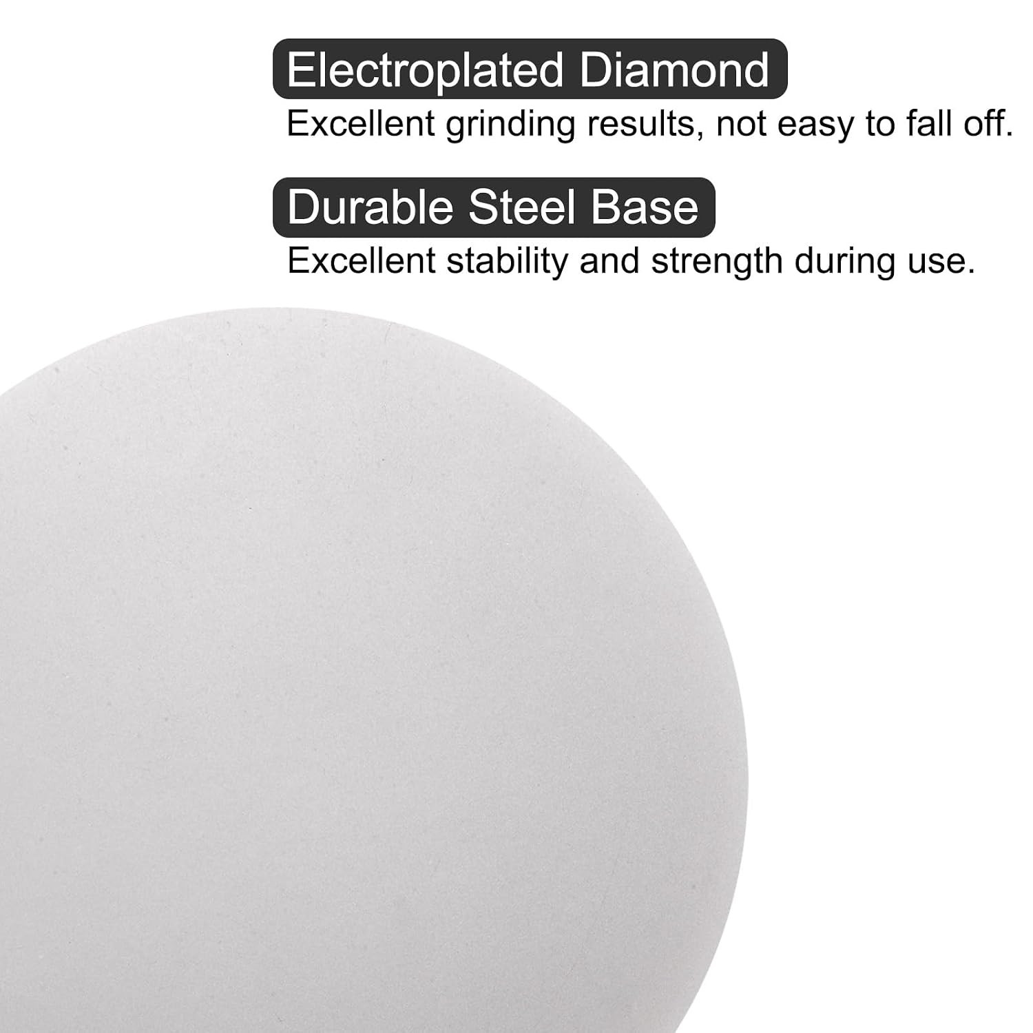 Diamond Sanding Grinding Disc, 8-Inch (200mm) Grit 800 No Center Hole, Flat Lap