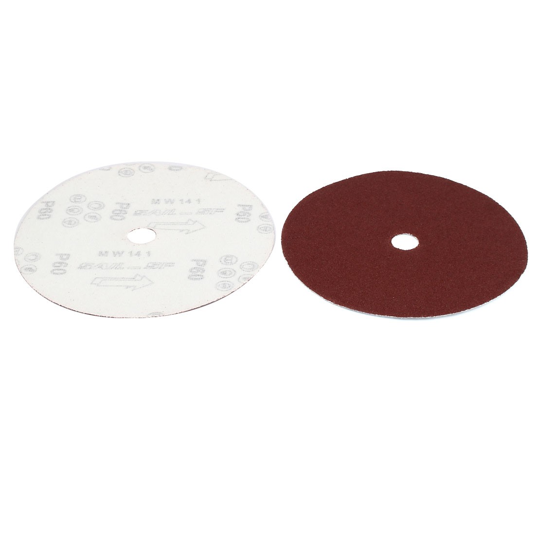 180mm 7-inch Dia 60 Grit Abrasive Sanding Disc Polishing Pad Sandpaper 10pcs