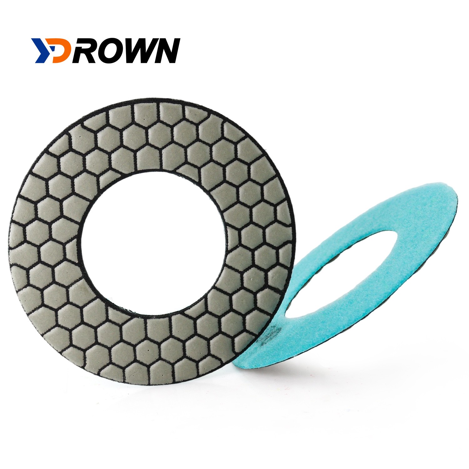 5″ 2PCS Diamond Polishing Pad 2mm Thickness Sanding Disc Dry Use Polisher Tool