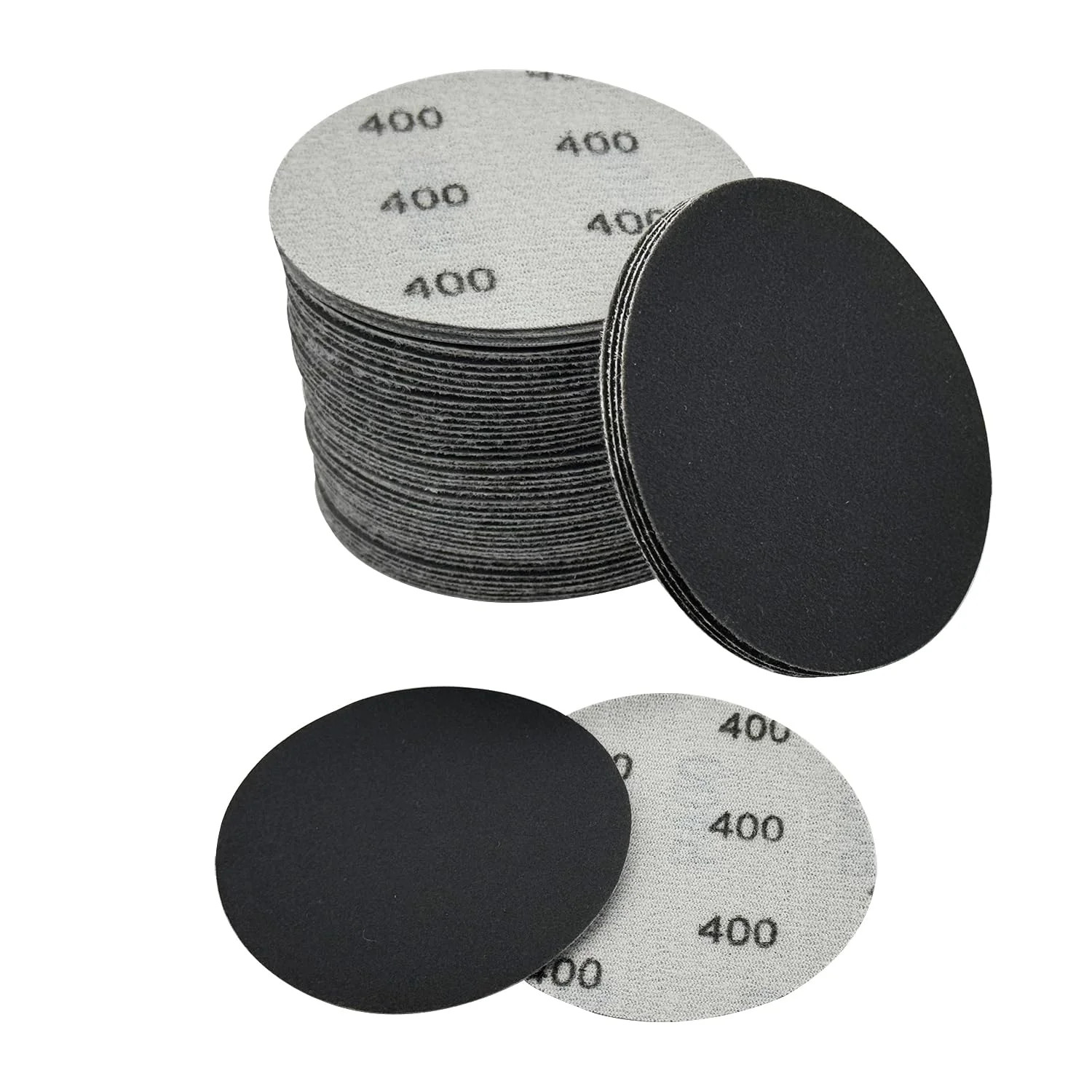 3 Inch Sanding Discs, 50pcs 400 Grit Premium Silicon Carbide Sandpaper, Wet Dry