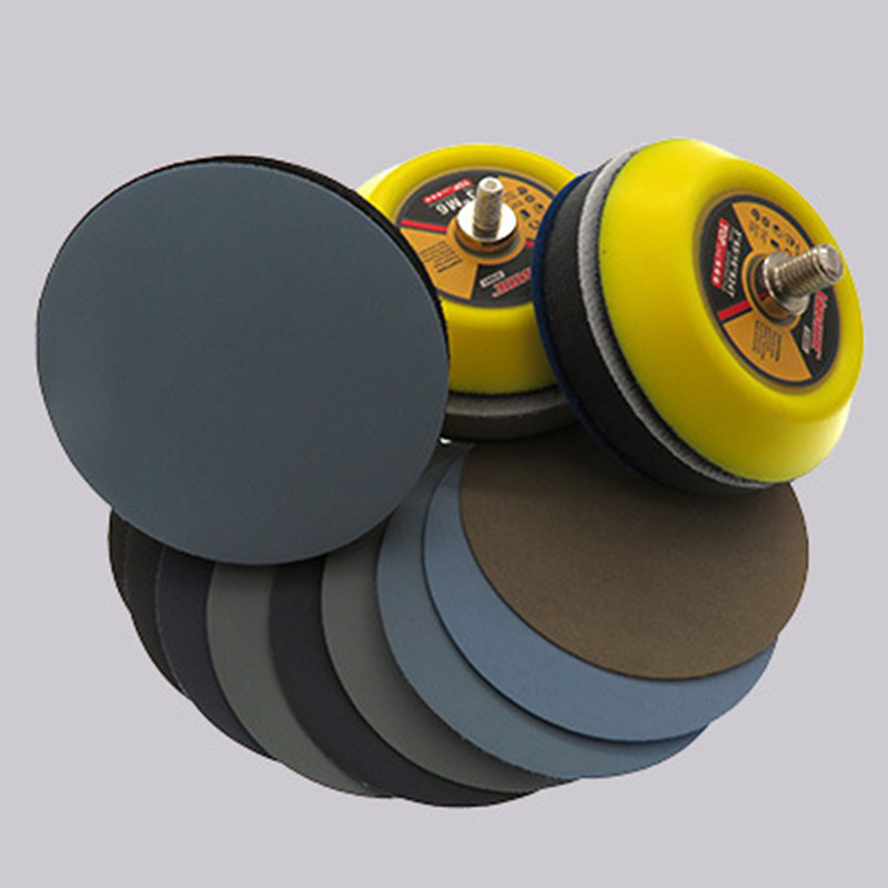 75mm-3″ Inch Flocking Wet Water Sanding Discs Hook and Loop Sandpaper Pads