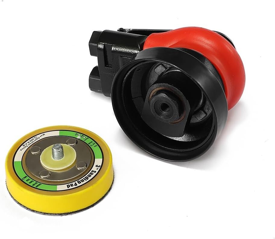 3 Inch Mini DA Air Sander Pneumatic Orbital Palm Sander for Corner Finishing