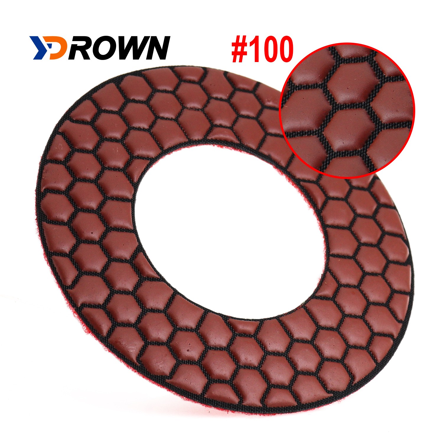 5″ 2PCS Diamond Polishing Pad 2mm Thickness Sanding Disc Dry Use Polisher Tool