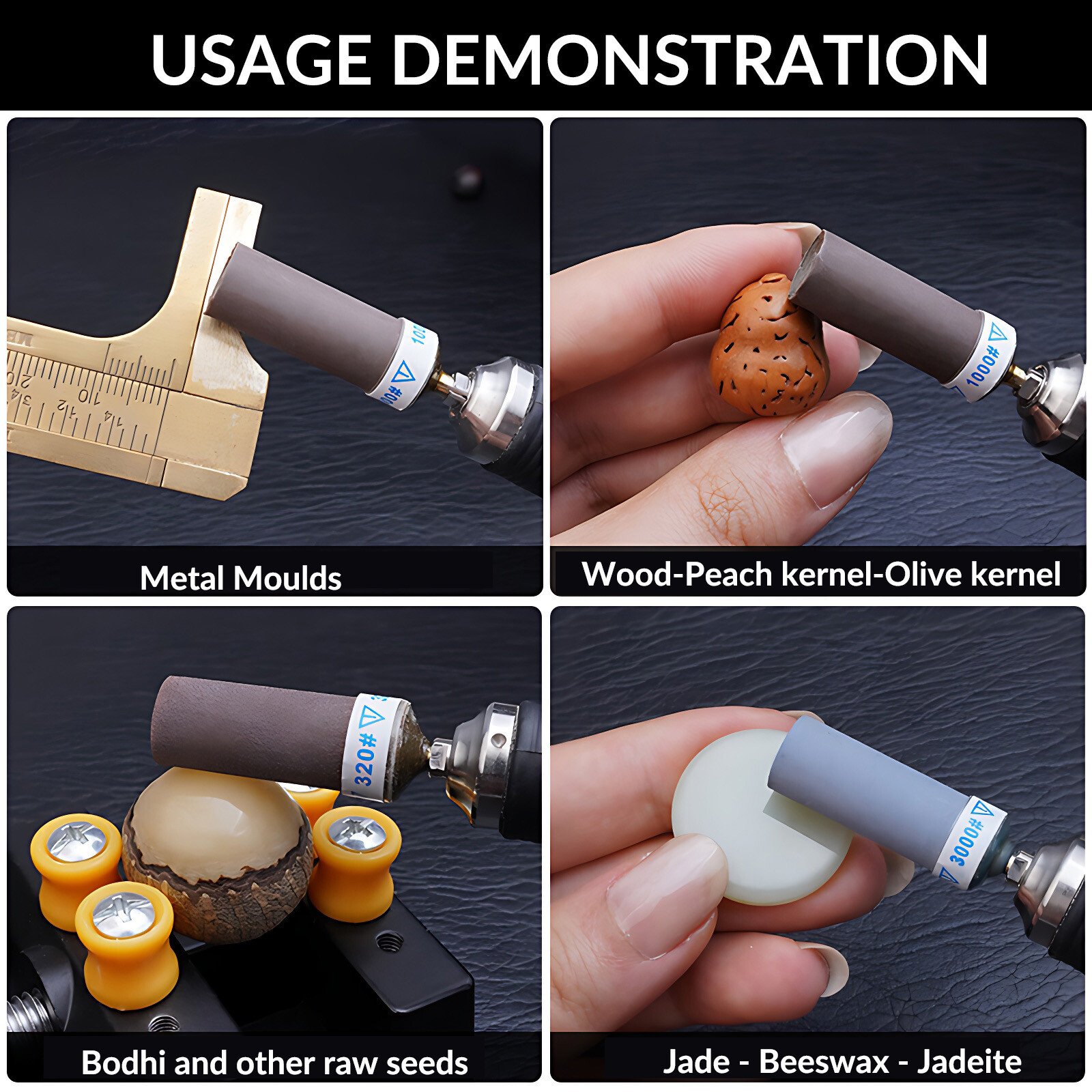180-10000 Grit Wet Dry Sandpaper Sanding Bar Rod Abrasive For Dremel Rotary Tool