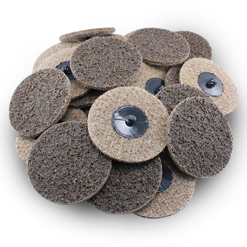 200 Pack – 3″ Roloc Surface Conditioning Discs Coarse Tan Quick Change Prep Pads