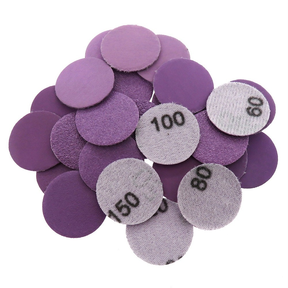 25mm 1 Inch Hook Loop Sanding Discs Pads 60-10000 Grit Round Wet & Dry Sandpaper