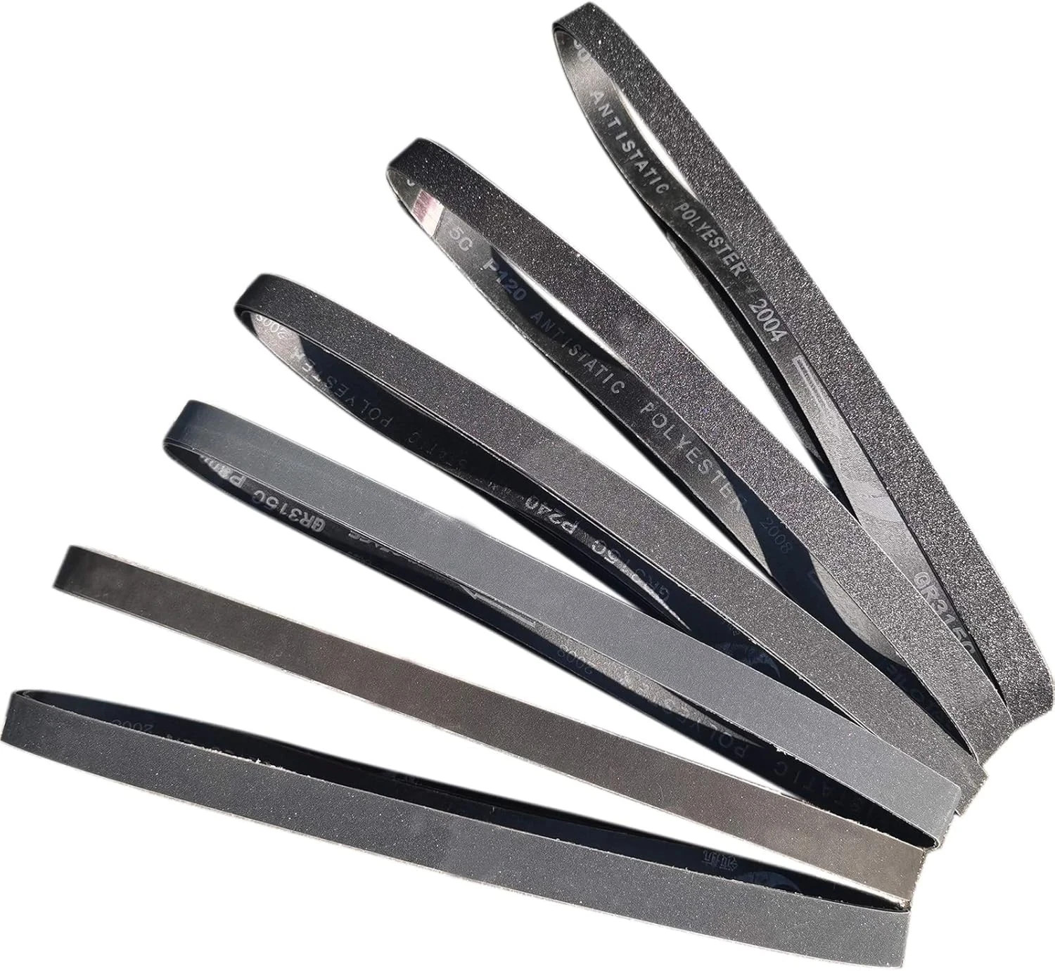 18 PCS 1 X 42 Inch Silicon Carbide Sanding Belts Assortment- 80, 120, 240, 400,