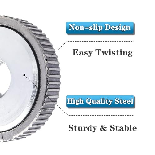 5/8-11 Inch Thread Angle Grinder Flange Nut, Self Tightening Lock Nut Quick