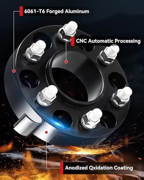 6×5.5 to 6×135 Wheel Adapters for F150 Wheels on 6×5.5 to 6×135 (Hubcentric)