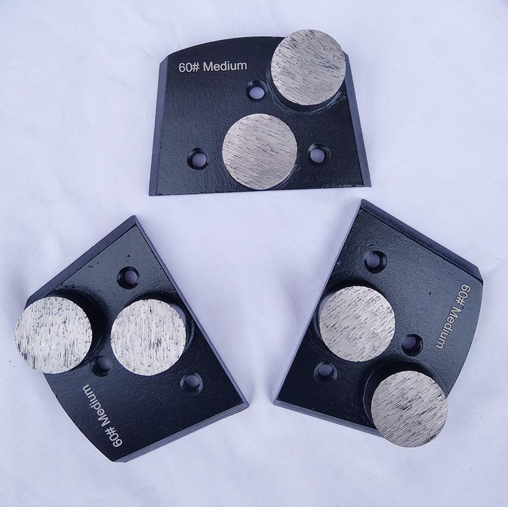Trapazoidal Diamond Grinding Discs for Concrete Floor Medium Bond 3 pcs Use 60#