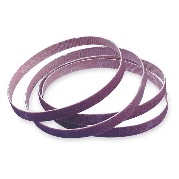 Sanding Belt, 1/2 in W, 12 in L, Coated, Aluminum Oxide, P80 Grit, Coarse, R283