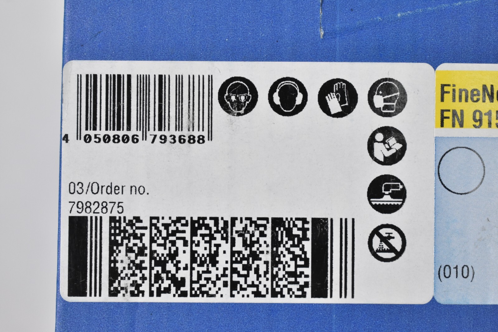 Hermes FineNet FN 915 Velour Backed Sanding Discs 125mm Dia 20 Pack 800 Grit