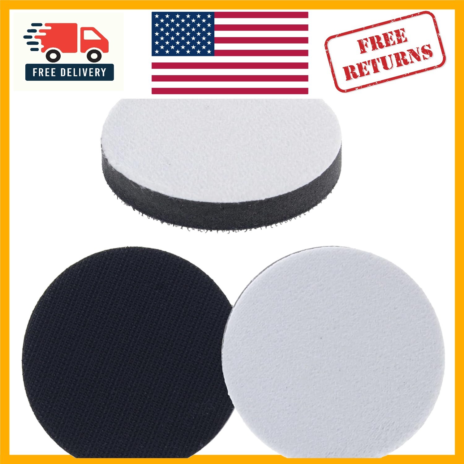 Pro Series 3″ Soft Density Interface Pads – 3 Pack for Smoother Finishes