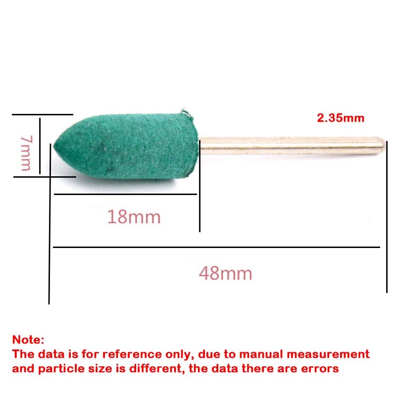 Rubber Grinding Head Jade Polishing Grinder Amber Rotary Tools 2.35/3mm Shank