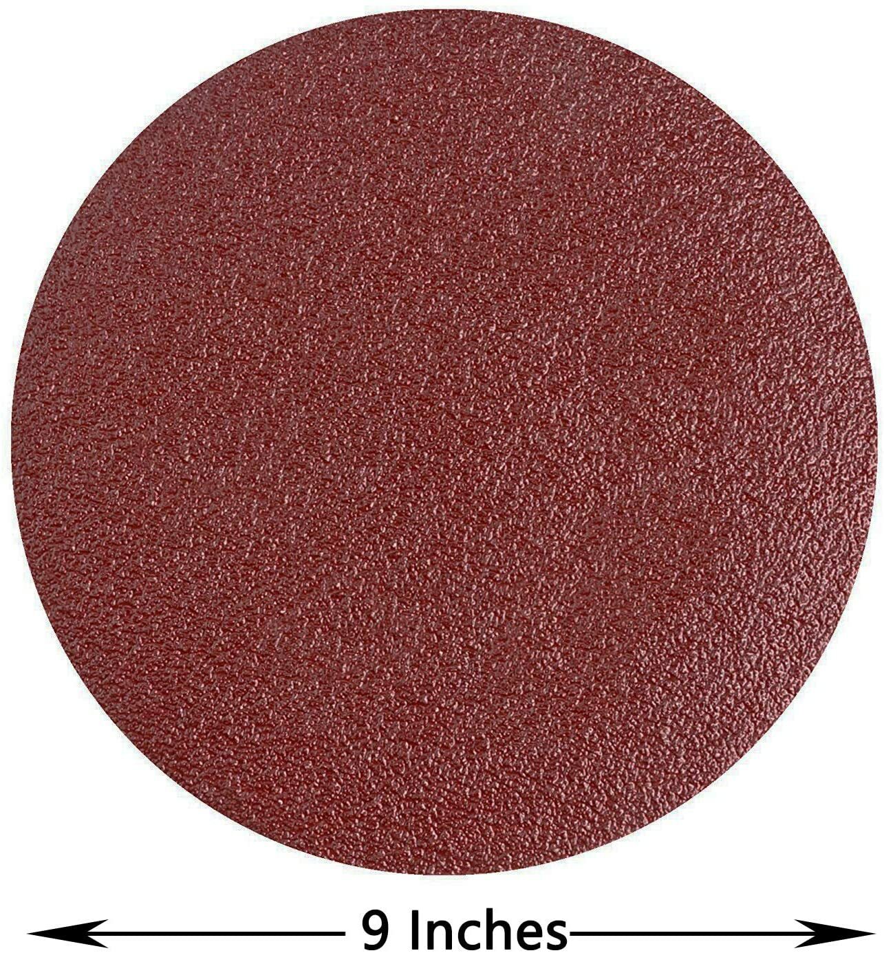 60x 9 inch PSA Sanding Disc 80-400 Grit Self Adhesive Sticky Back Sandpaper Disk