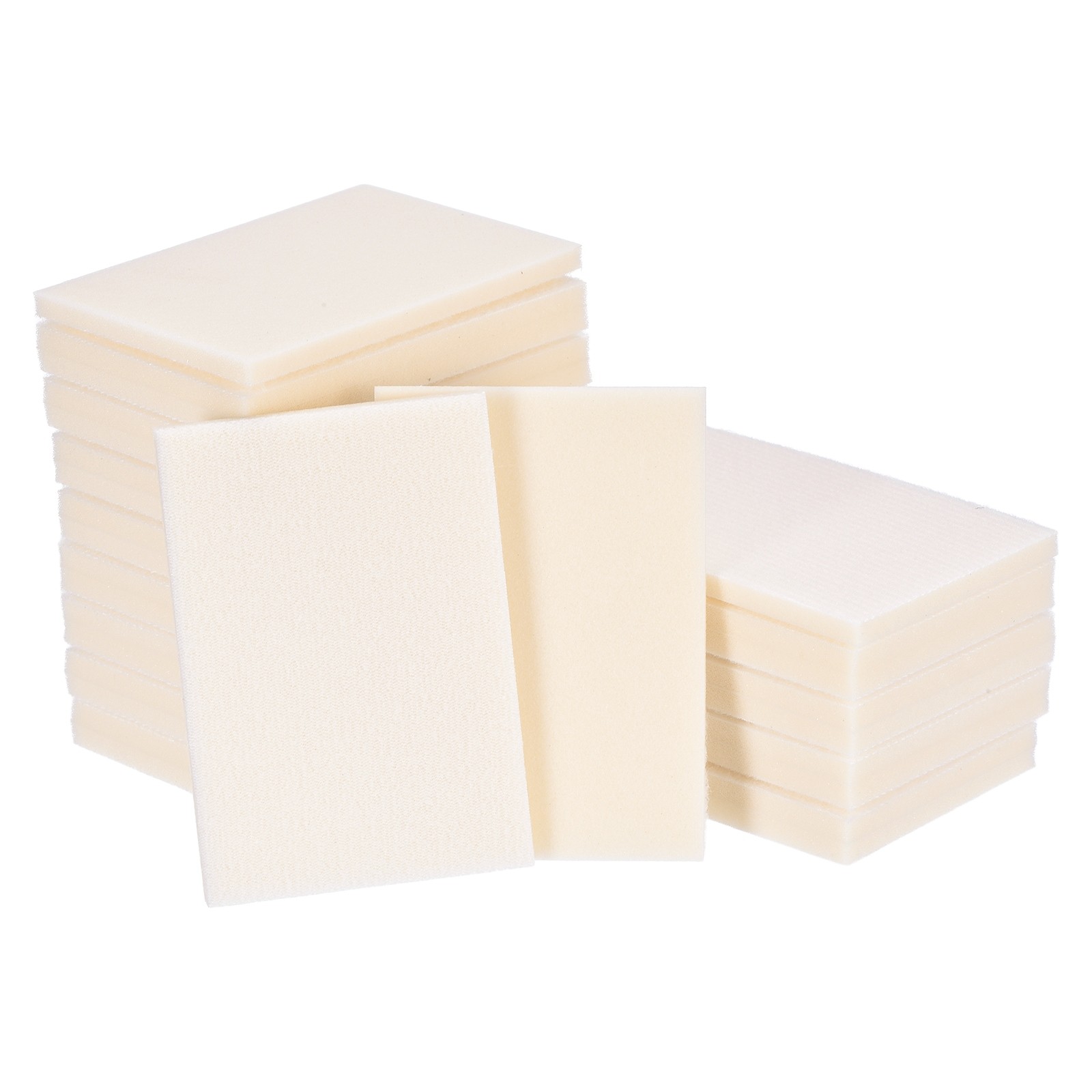 28 Pcs 2000 Grit 4 x 2.8 Inch Hook & Loop Foam Sanding Blocks, White