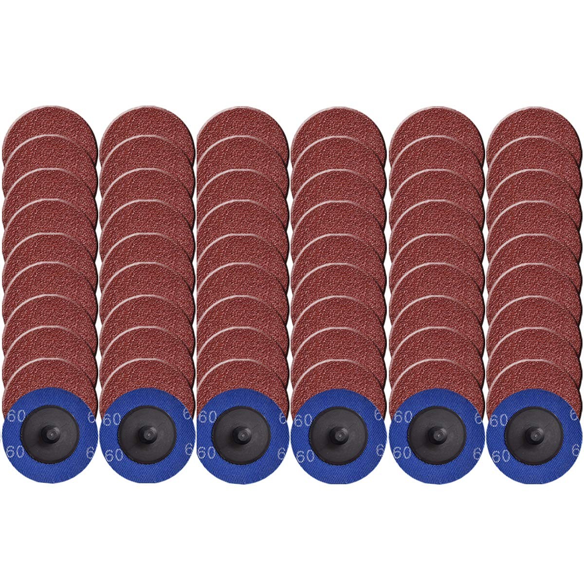 50/100PCS 2in Quick Change Sanding Disc P36 R-Type Roll Lock Ceramic Grains Disc
