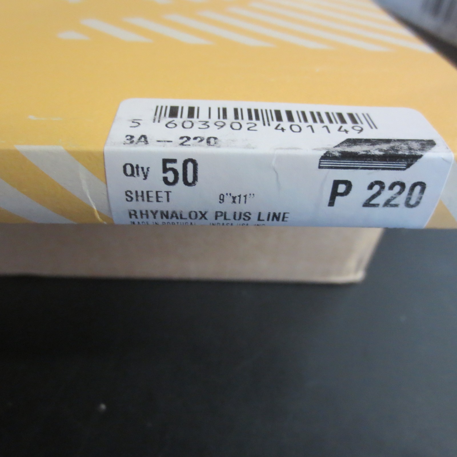 Indasa 9″ x 11″ Rhynolox Plus Premium Dry Sanding Sheets (Box QTY:50) 220 Grit 3