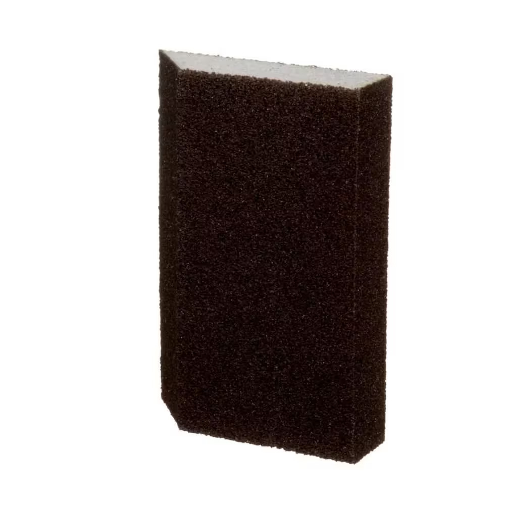 General Purpose Sanding Sponge 2 7/8 In. X 4-7/8 In. 80 Medium-Grit Single Angle