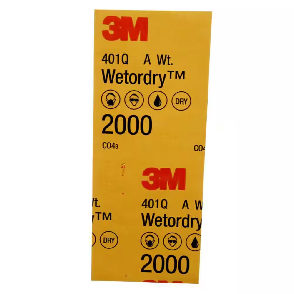 3-2/3 In. X 9 In. 2000 Grit Sandpaper (10 Sheets-pack) | Paper Carbide