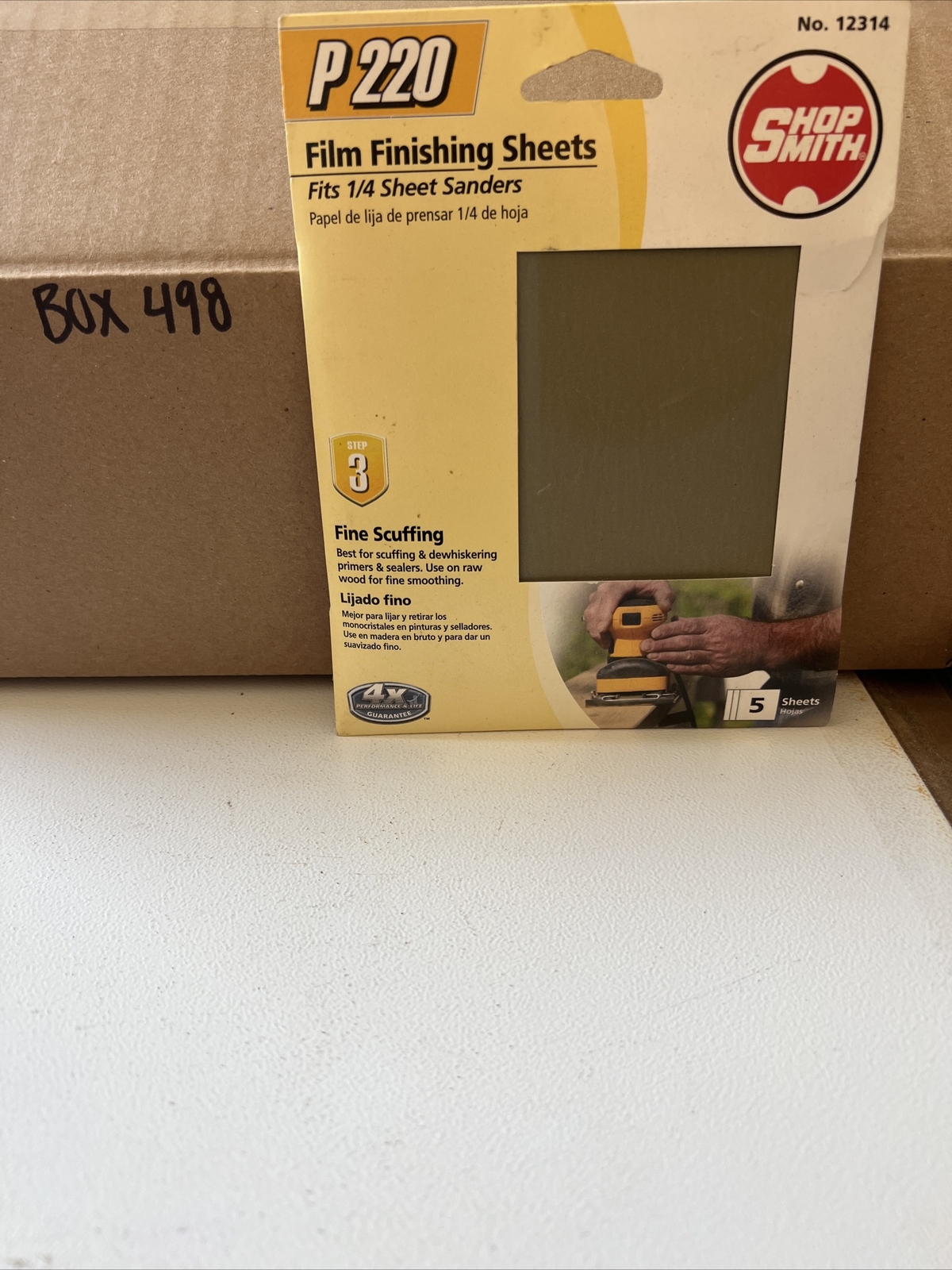 Shop Smith P220 No. 12314 Flim Finishing Sheets Fits 1/4 Sheet Sanders (5 sheets