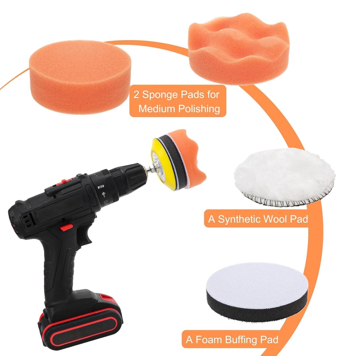 106 Pcs 3 Inch Sanding Discs, Wet Dry Sandpaper Headlight Restoration Kit 800…