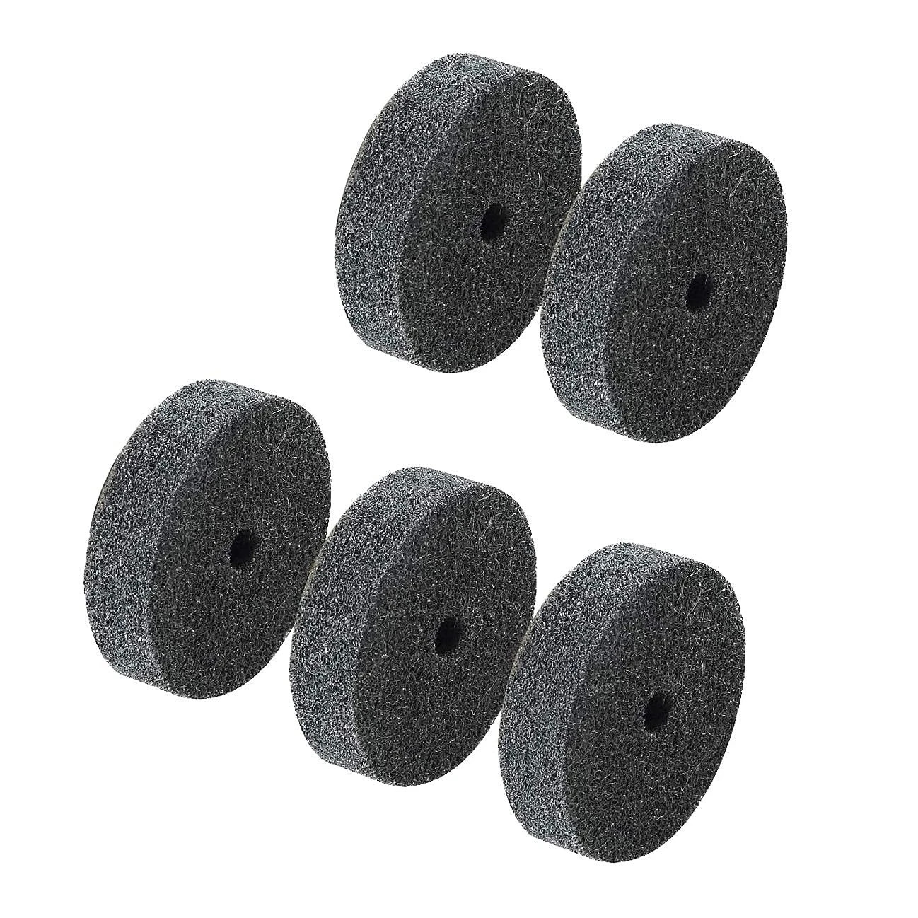 5 Pcs 3” Fiber Buffing Wheel 3/8” Arbor Hole Replacement Buffing Polishing