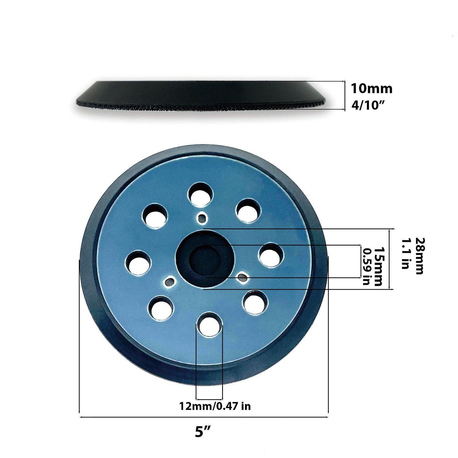 2Pcs 5″ Orbital Sander Replacement Pad Compatible with Dewalt DW423 D26453 & …