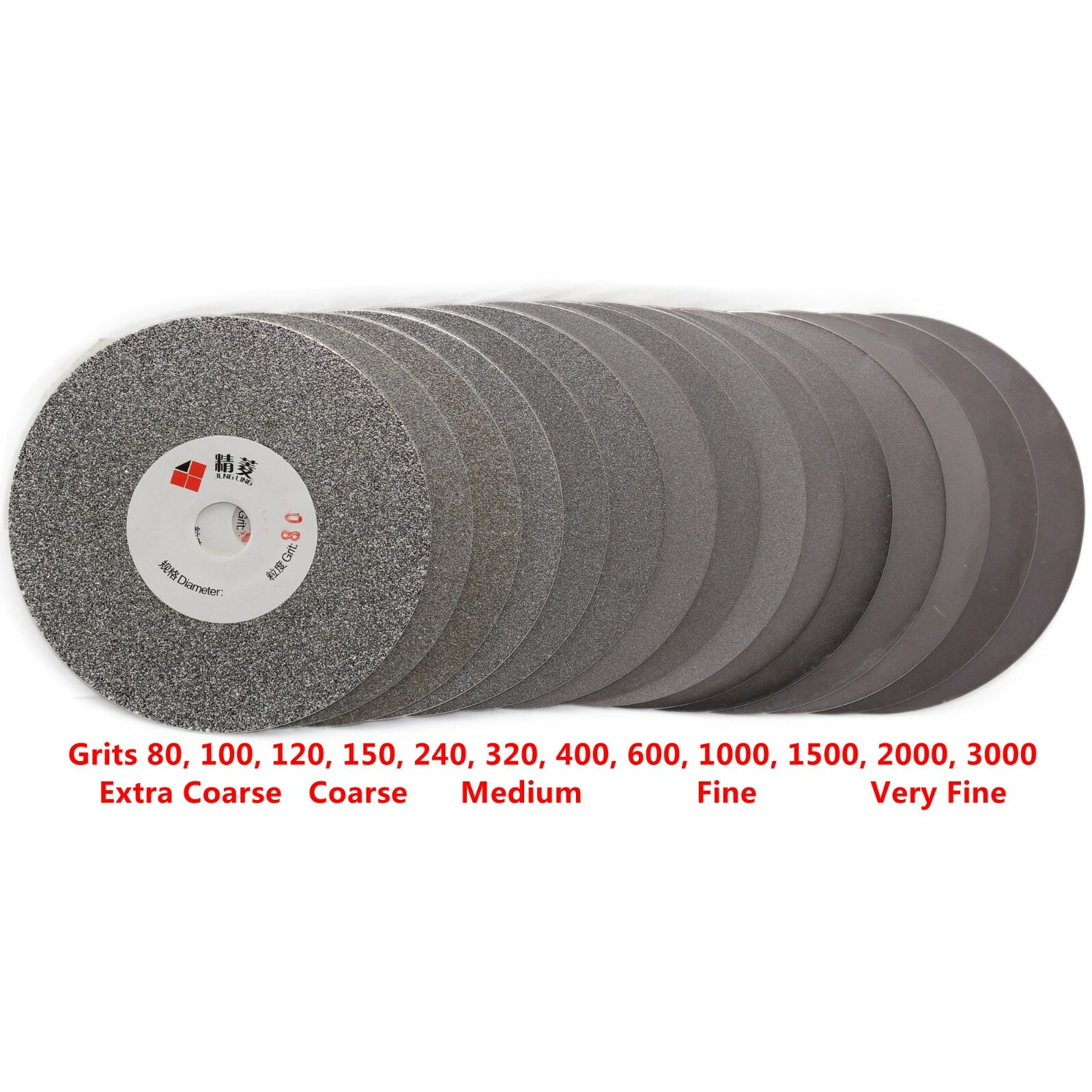 4″ inch 100mm Grit 180 Diamond Grinding Disc Wheel Coated Flat Lap Disk Lapidary