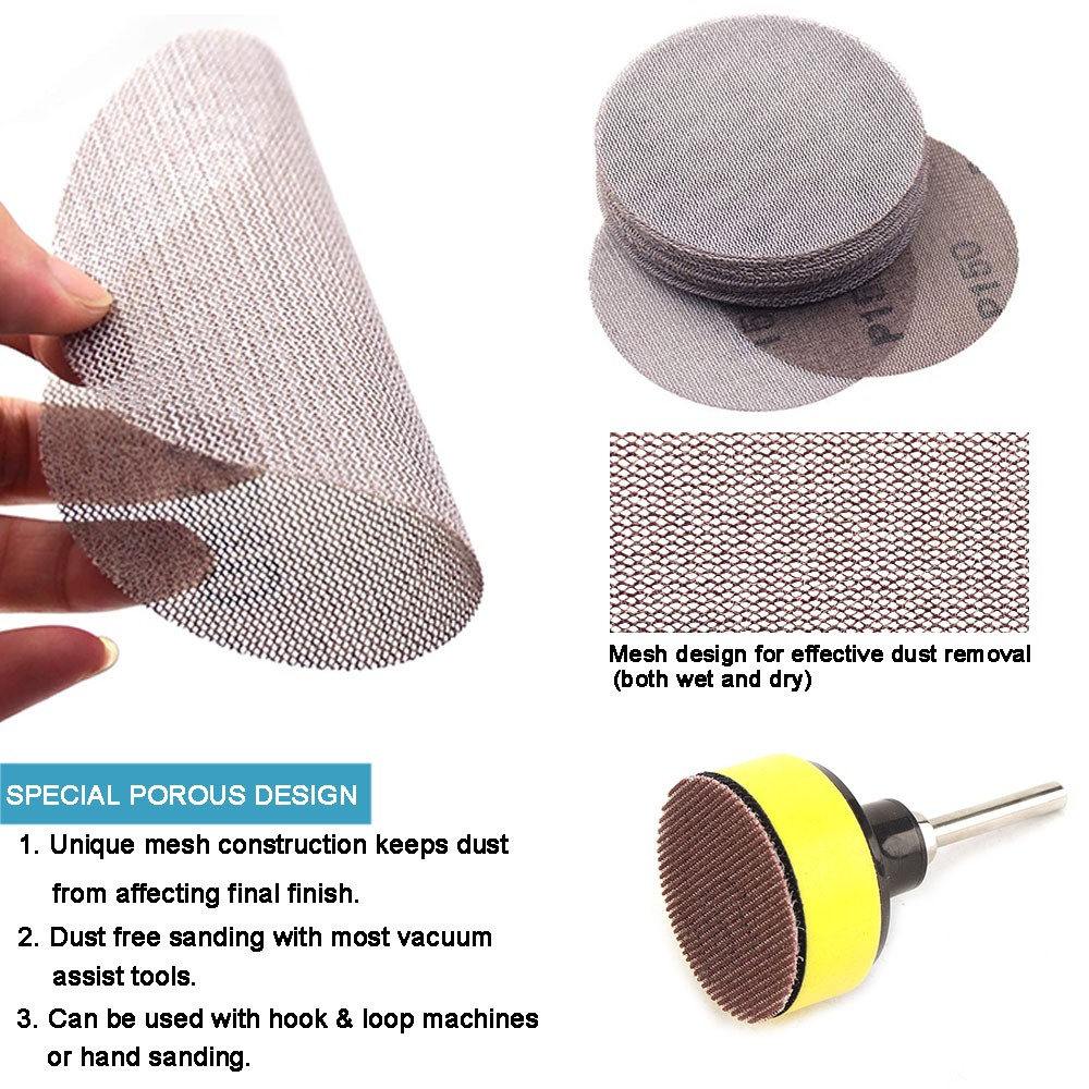 2 Inch R-type Sanding Discs Roll Lock Surface Sanding Discs Pad Polishing—50mm