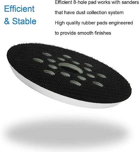 2 Pack 5 Inch 8 Hole Hook & Loop Replacement Sander Pad for 5″ Bosch ROS20VS,