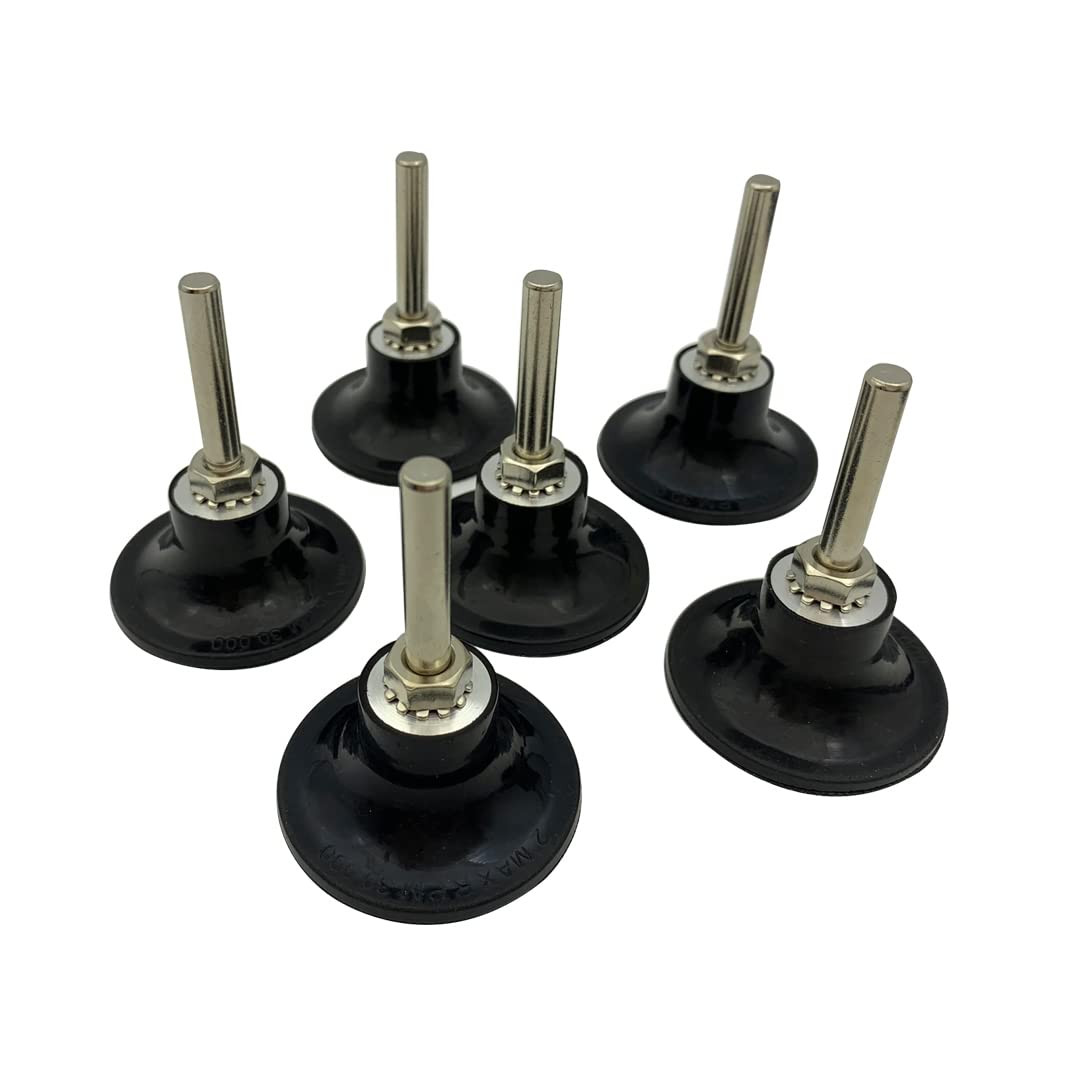 6 Pack 2 Inch Disc Pad Holder Adapter Quick Change Disc Adapter Drill Adapter
