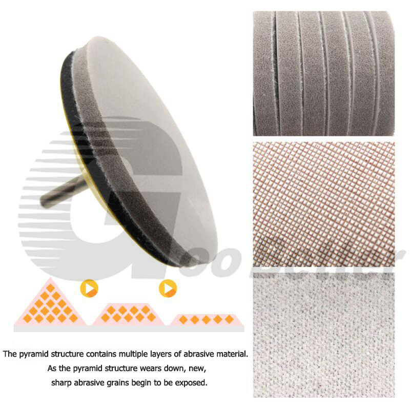 3″ 75mm Wet & Dry Foam Sanding Disc Hook Loop Sponge Sandpaper 320 – 8000 Grit