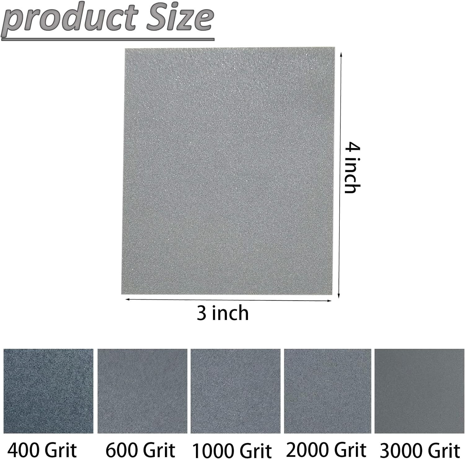 20 Pcs Sanding Sponge Set 3×4″ 400-3000 Grit Wet Dry Sandpaper Foam Polishing Pa