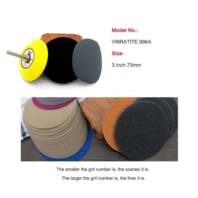 50pcs 3in Sanding Discs Pads 60-10000 Grit 75mm Type Wet/ Dry Sandpaper Discs