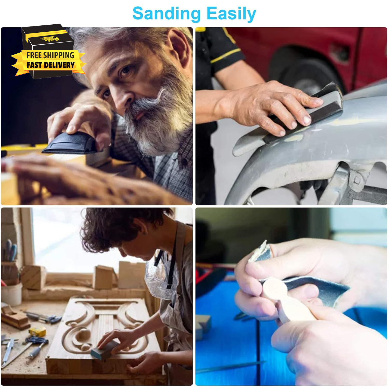 Sand Paper, 48 PCS Sandpaper, 120 to 5000 Assorted Grit Sandpaper Sheets, 9 X 3.
