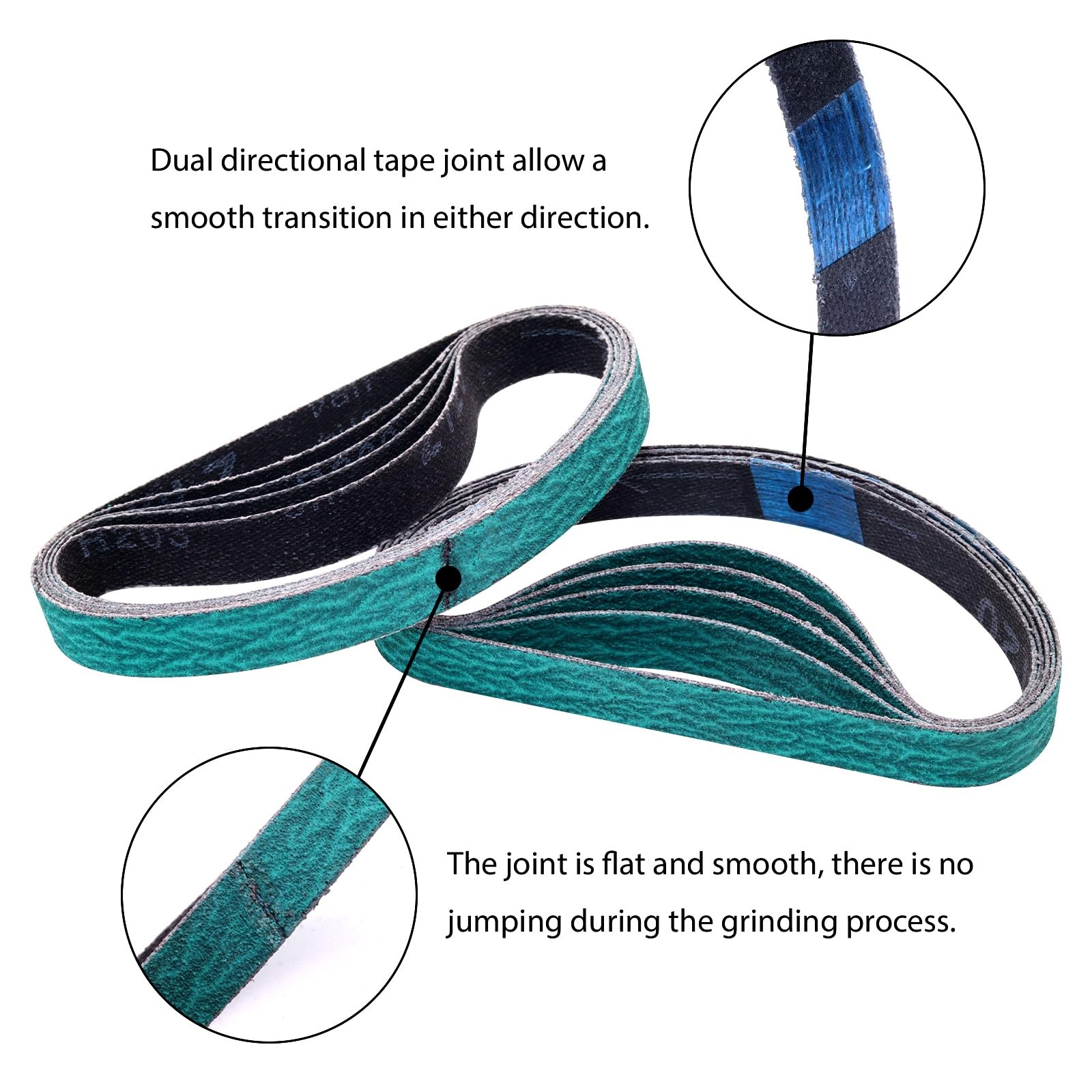 20 Pack 1/2″ x 12″ Knife Sharpener Sanding Belts for Official Work Sharp Knif…