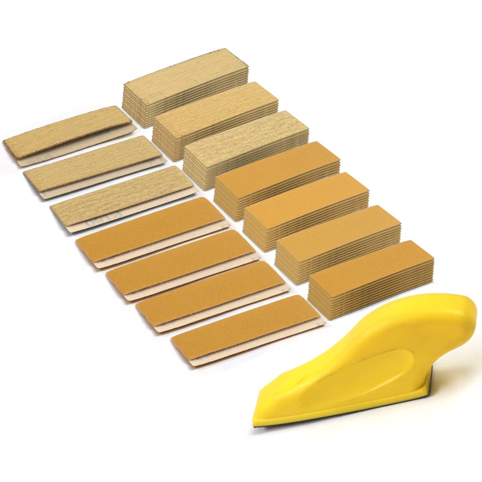 Micro Detail Sander, 70Pcs Sandpaper 80 to 600 Grit, Wood Projects