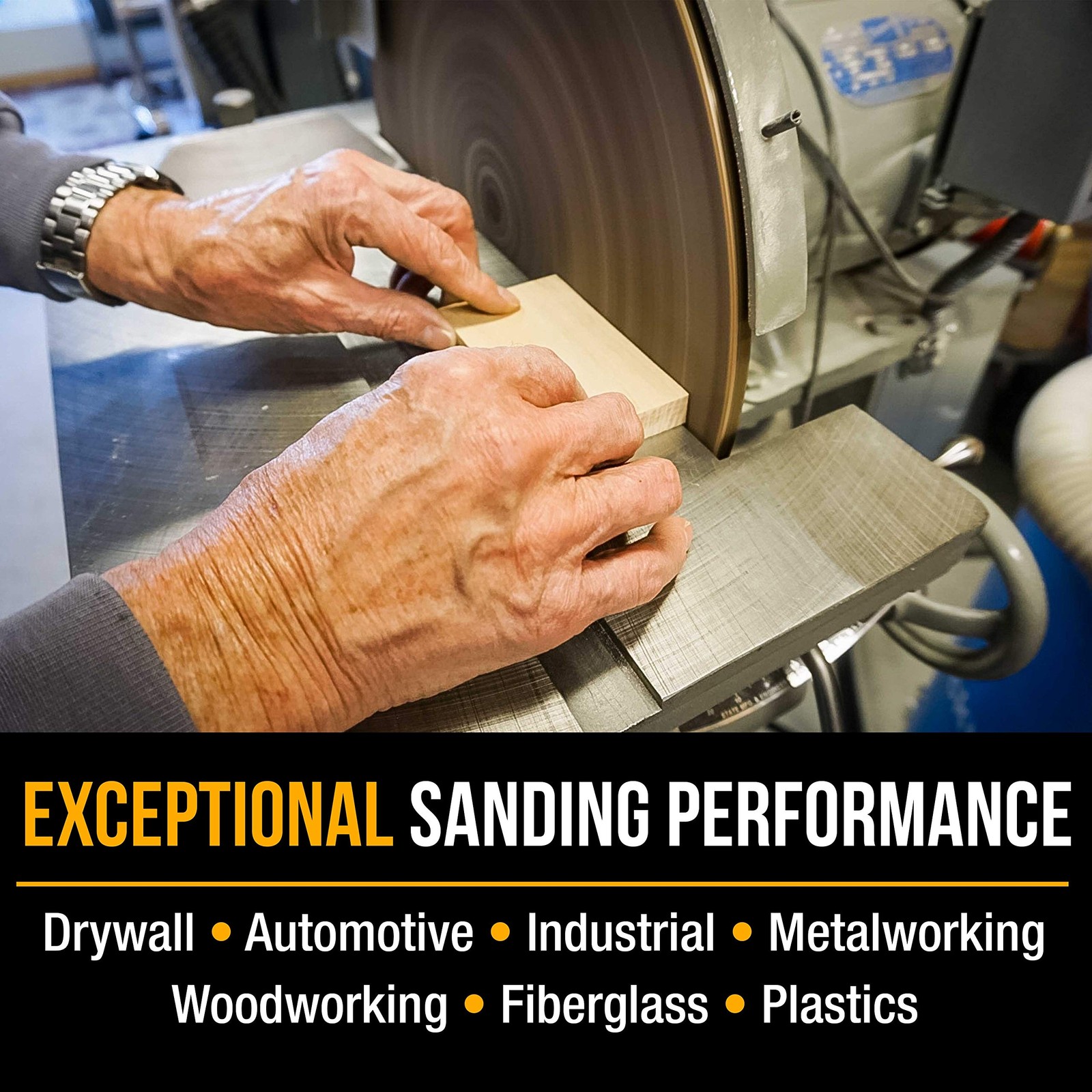 Dura-Gold Premium 10″ Sanding Discs – 60 Grit (Box of 8) – Sandpaper 60-Grit
