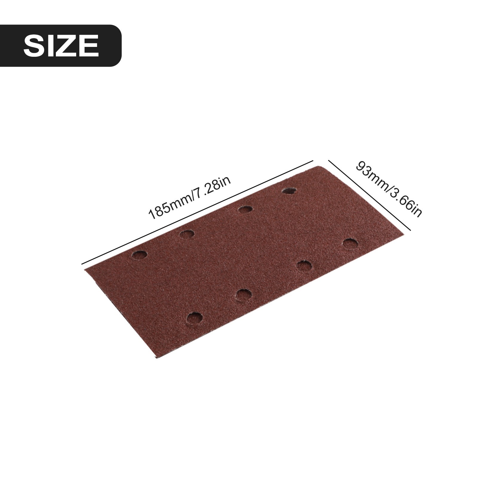 Premium Sandpaper Set for Wood Polishing 20pcs 93x185mm Multiple Grits