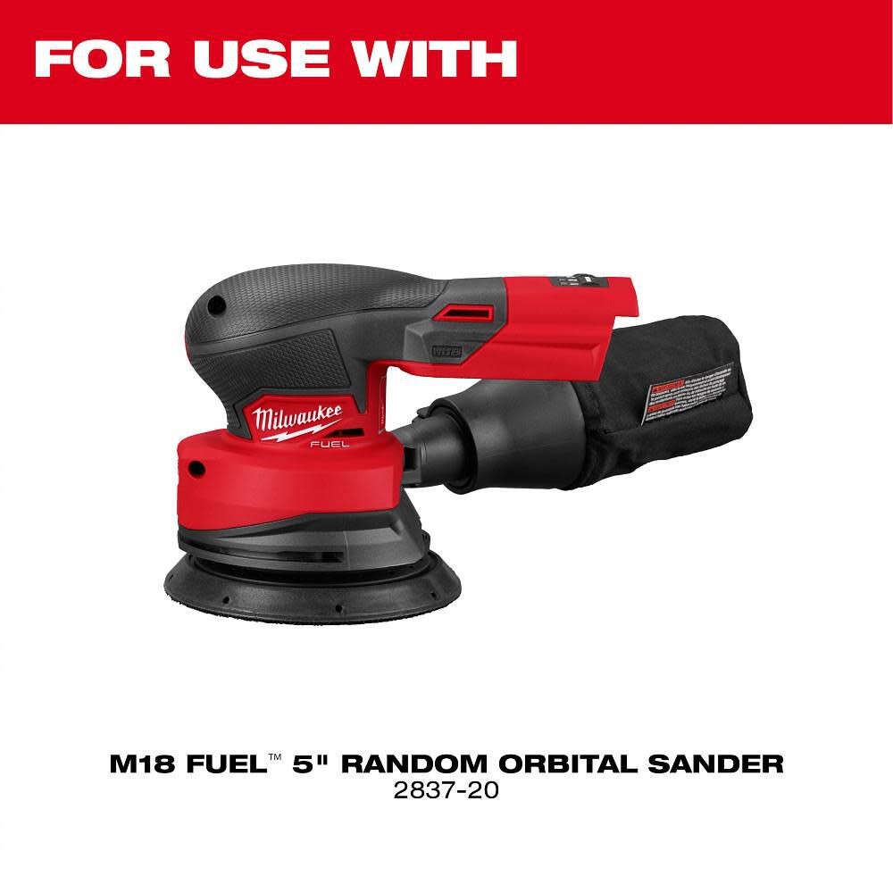Milwaukee M18 Fuel 5 Inch Random Orbital Sander Replacement Backing Pad