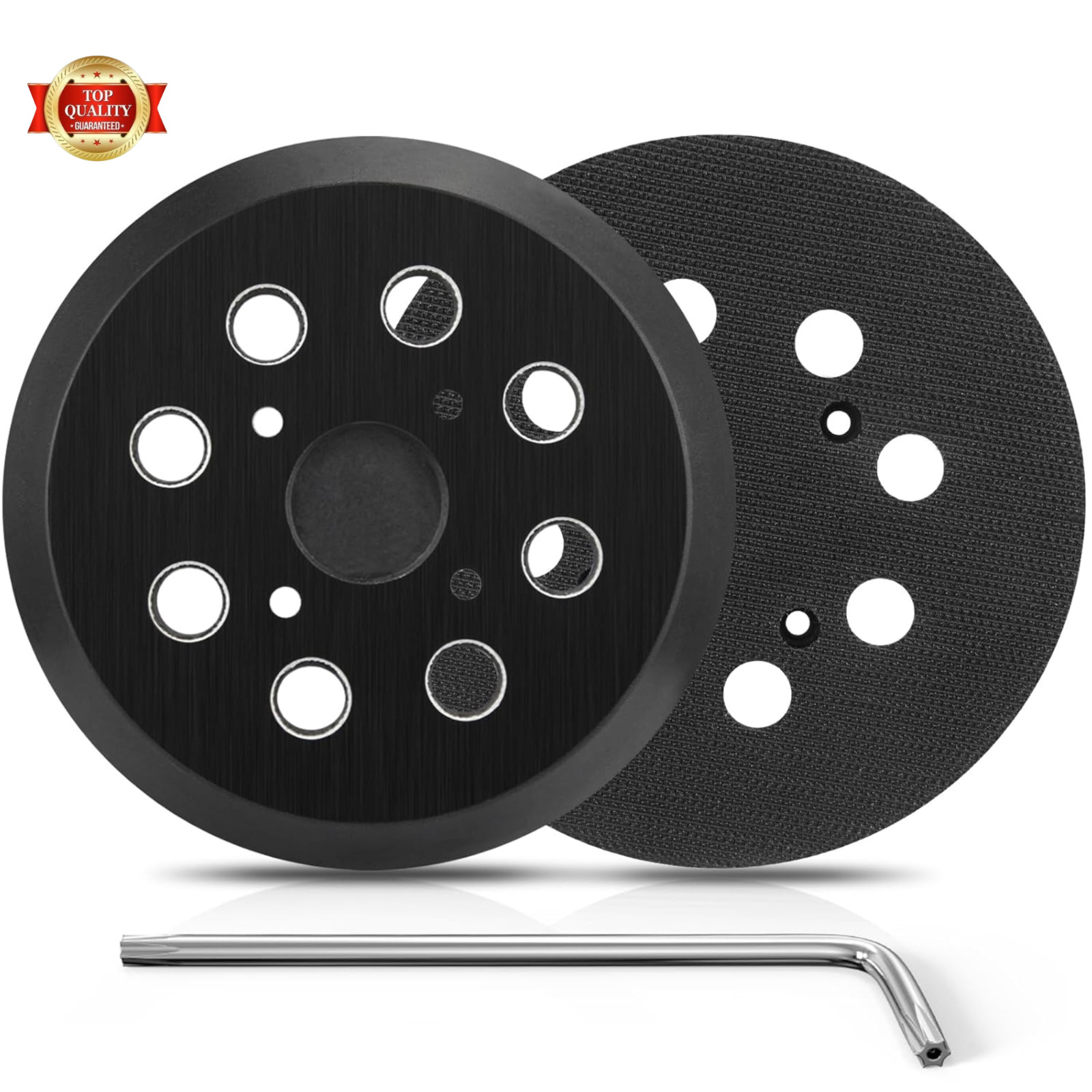 Sander Pad for Milwaukee, 2 Pack 5 Inch 8 Hole Orbital Sander Pad for Milwaukee