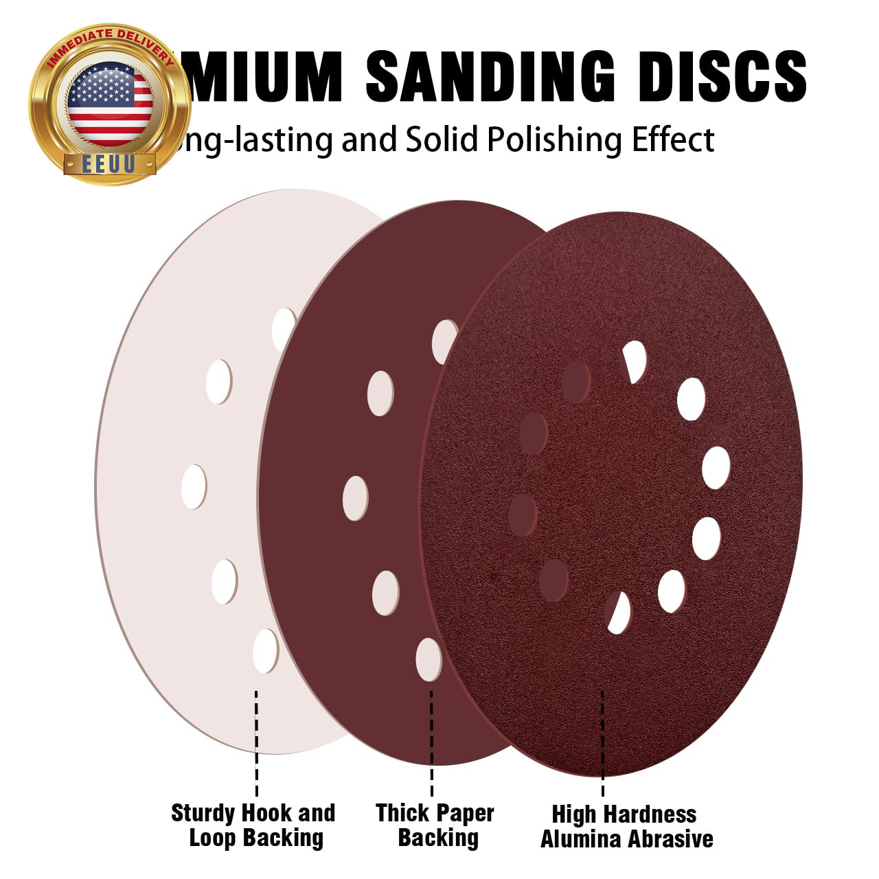 9 Inch 10 Hole Sanding Discs for Drywall Sander – 13 Pack of 180 Grits Drywall S
